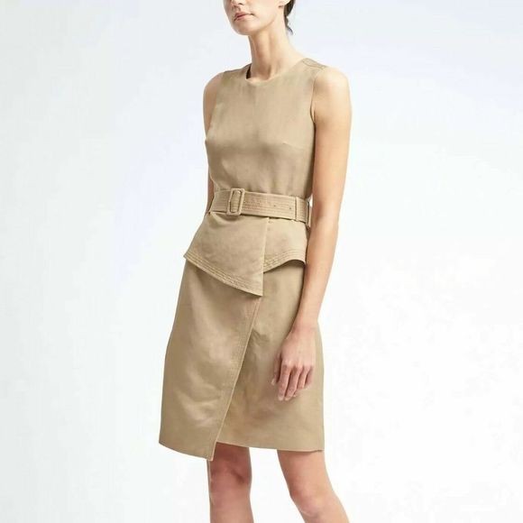 Banana Republic Dresses & Skirts - BANANA REPUBLIC | Linen Blend Peplum Utility Dress | Multiple Sizes